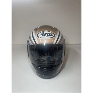 Arai Quantum Helmet Medium 57-58cm Brown, Black, White Made in Japan DOT Snell